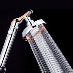 Water-Saving 360 Degree Rotating High-Pressure Shower Head with Stop Button