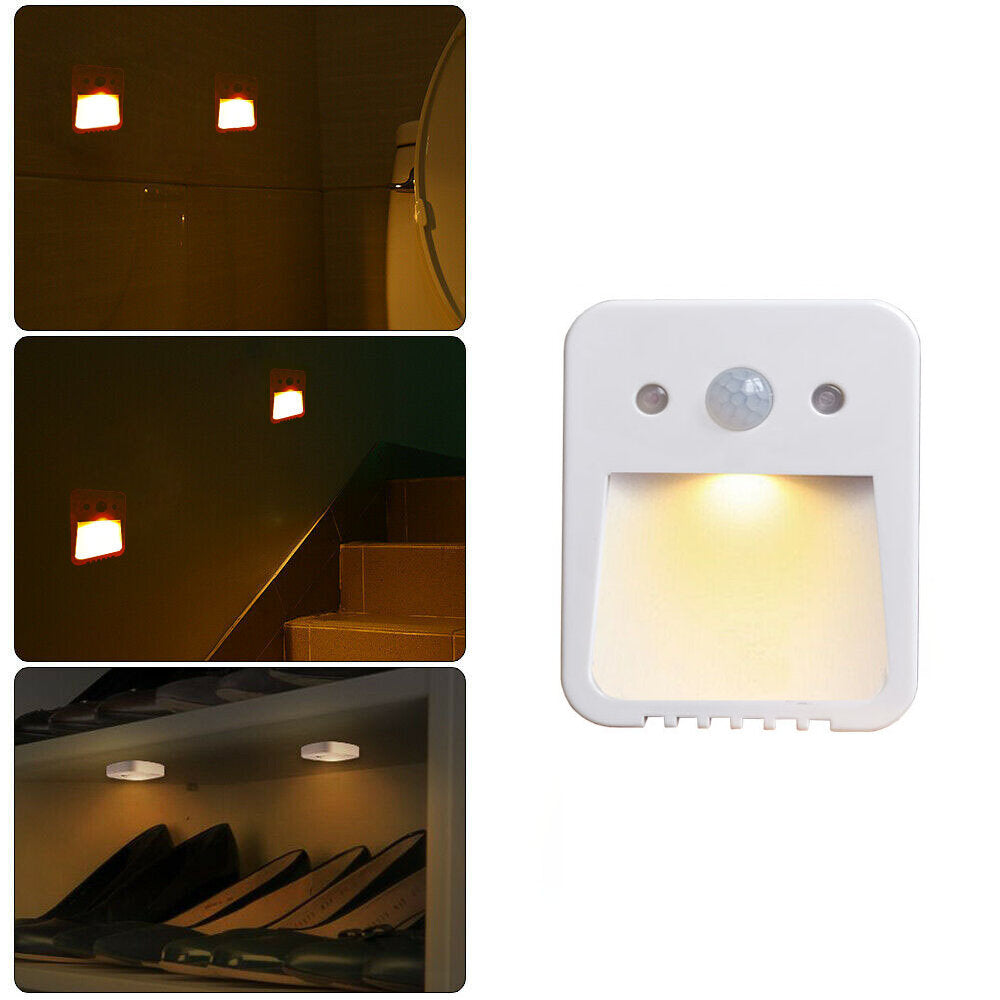 LED Induction Night Light with Aromatherapy Tablets - Human Body Sensor, Warm Light for Bedroom