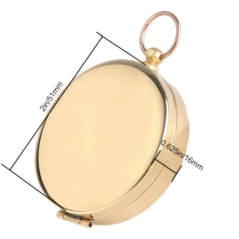 Waterproof Luminous Classic Pocket Watch Style Compass for Outdoor Sports Navigation