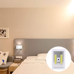 3W COB LED Hand Wave Sensor Night Light - Battery Powered, Magnetic, Emergency Lamp for Wall, Bedroom, Cabinet