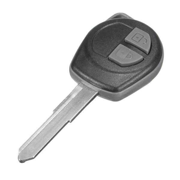 2-Button Remote Key Fob Case Shell with Uncut Blade for Suzuki Vauxhall Agila Cars