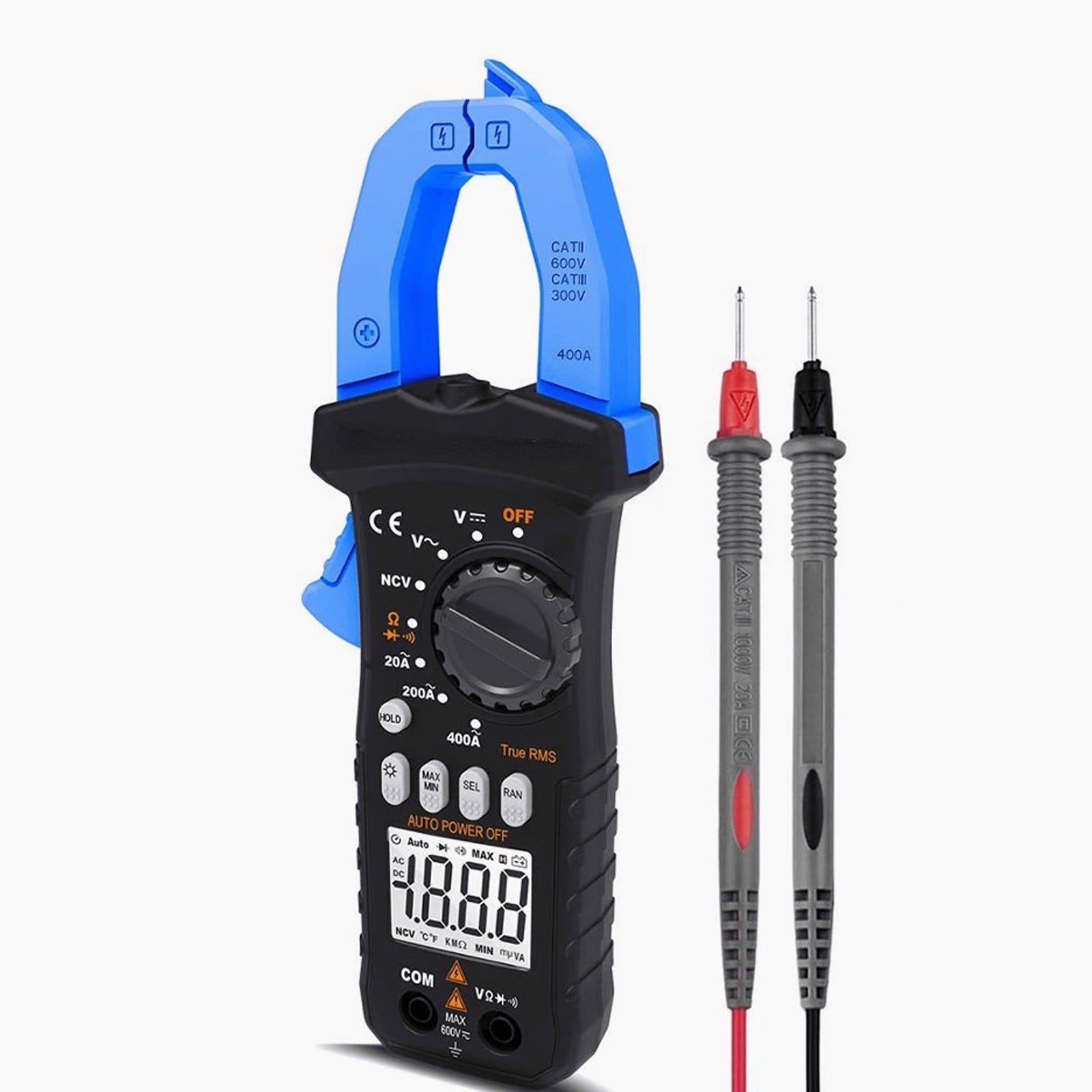 Intelligent Digital Auto Range Clamp Multimeter - Anti-Burning Protection