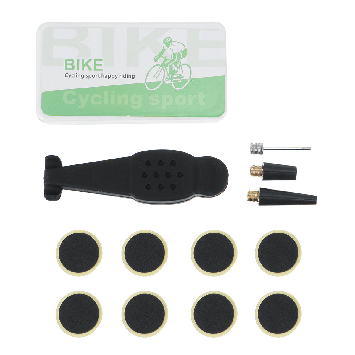 14-Piece Bike Repair Tool Kit: Hex Wrench, Tire Patch, Pump & More for Emergency Fixes