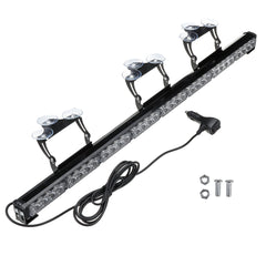 35" 32 LED Amber Strobe Light Bar for Car/Truck Emergency Warning, 12V 96W