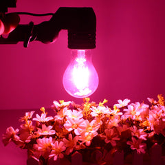 8W A60 E27/B22 COB LED Grow Light Bulb for Hydroponics & Greenhouse, Non-Dimmable, AC85-265V