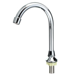 Single Cold Faucet with Foot Plate, 1m Flexible Hose, and Pedal Valve for Lab or Home Kitchen Basin Tap