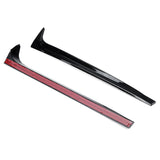 2Pcs Glossy Car Rear Window Side Spoiler Wing Canard Splitters