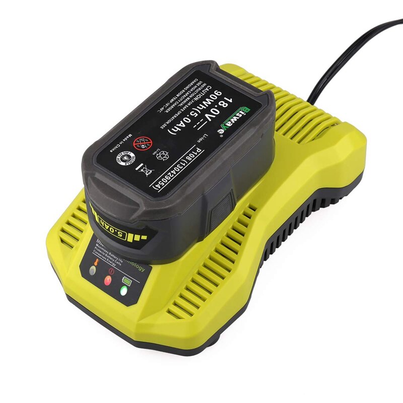 12V-18V Battery Charger for Ryobi NiCd/NiMH/Lithium Batteries P100-P108, P200, 1400670