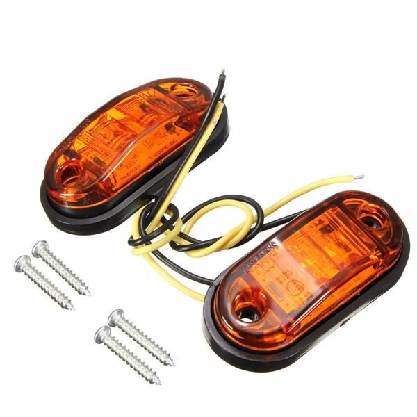 12V/24V Side Marker Lights for Car, Truck, and Trailer