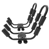 Kayak Roof Rack Carrier - 1 Pair, Mounted Top Bar for Canoe, Ski, Surf - Vehicle Attachment Holder