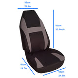 Universal Car SUV Front Seat Covers - Breathable Interior Cushion Protectors, 1PC