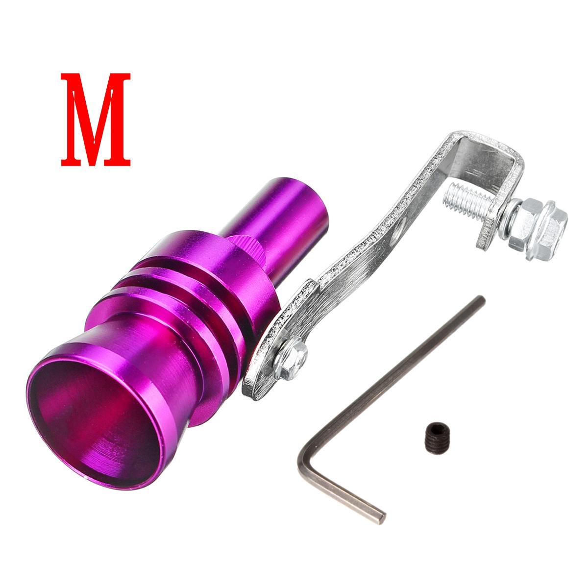 Purple Aluminum Turbo Sound Whistle Exhaust Muffler Simulator Pipe Blow-Off Valve - Available in S/M/L/XL