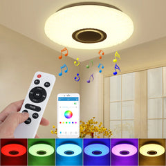 112LED Modern Dimmable RGB Ceiling Light with WIFI and APP Remote Control