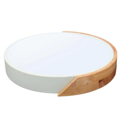 18W Ultra-thin LED Ceiling Light - Colorful Round Acrylic Wood Room Lamp