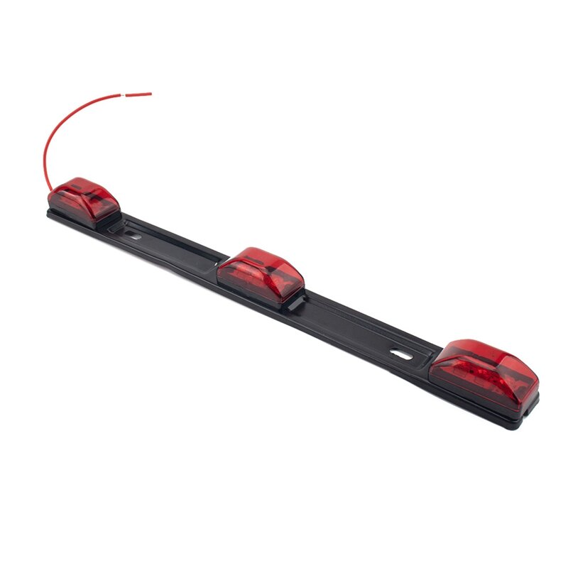 14" LED Truck Tailgate Light Bar - Red Clearance Side Marker Lamp, 9 LEDs