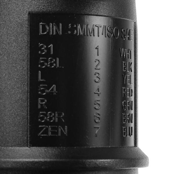 24V Seven Pin Plastic Plug - S Type, Seven Hole Connector