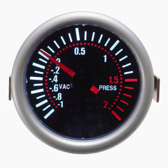 Universal 2 "52mm Auto Auto LED Digital Boost Gauge Meter 12V Rauch Objektiv