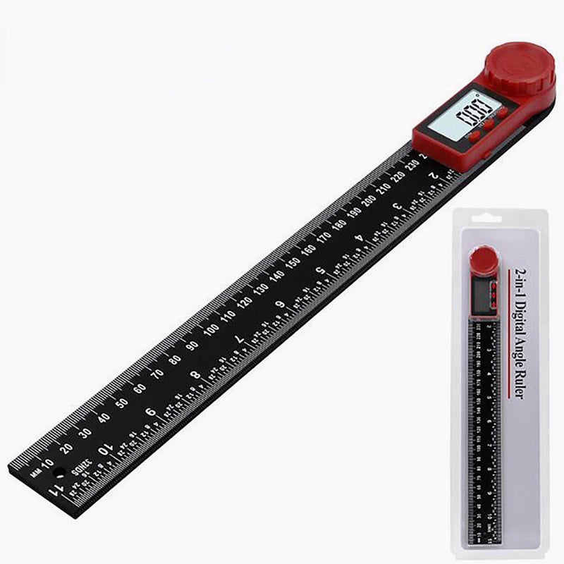 2-in-1 Digital Angle Finder & Protractor Measuring Tool for Woodworking & DIY Projects