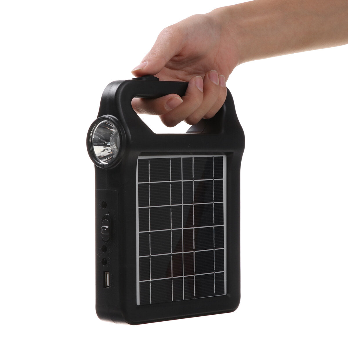 2-in-1 2W 6V Solar Panel Camping Light & Power Bank - High Capacity for Outdoor Hiking & Hunting