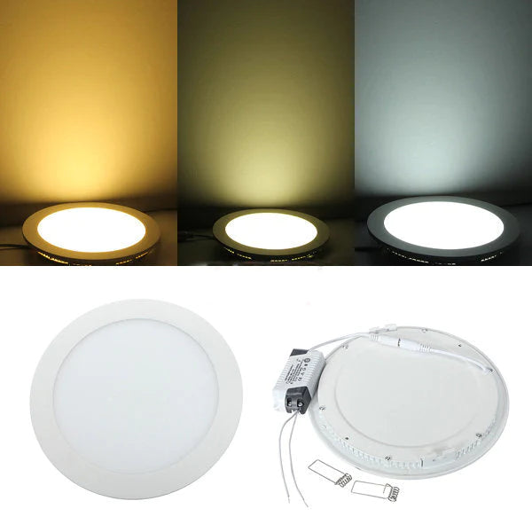 18W Ultra Thin Round LED Ceiling Panel Light, 85-265V Downlight