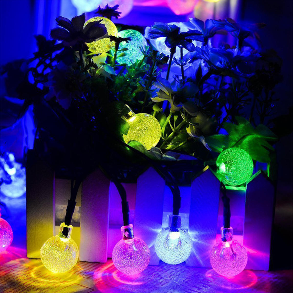 30 LED Solar Power Christmas Fairy String Lights - Outdoor Patio Party Decor Lamp