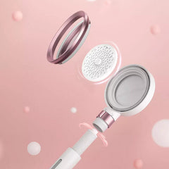 Pink Beauty Water Saving Shower Head with Dechlorination, Activated Carbon Fiber, Antibacterial Filter Element