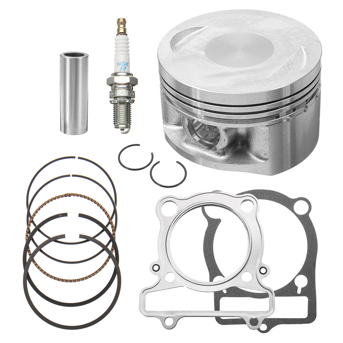 Yamaha YFM Piston Rings, Gasket, and Spark Plug Kit Set