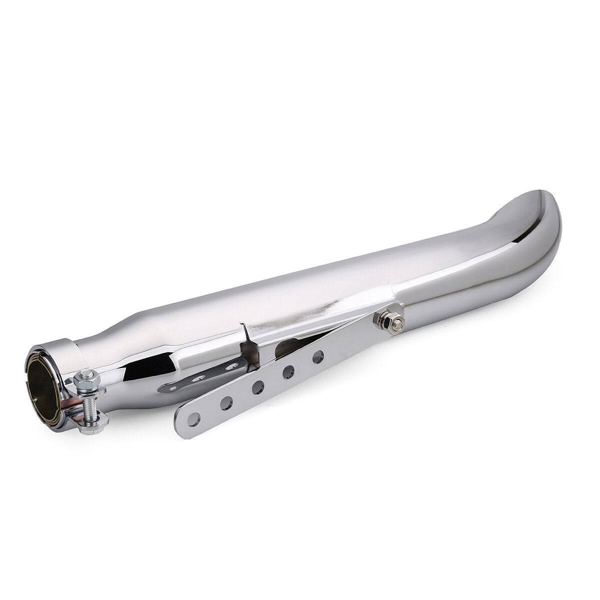 Universal Motorcycle Cafe Racer Exhaust Muffler Pipe Silencer with Sliding Bracket