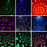 RGB 4 LED Crystal Magic Rotating Ball Stage Light for Party, KTV, Bar, Disco, DJ - AC90-245V