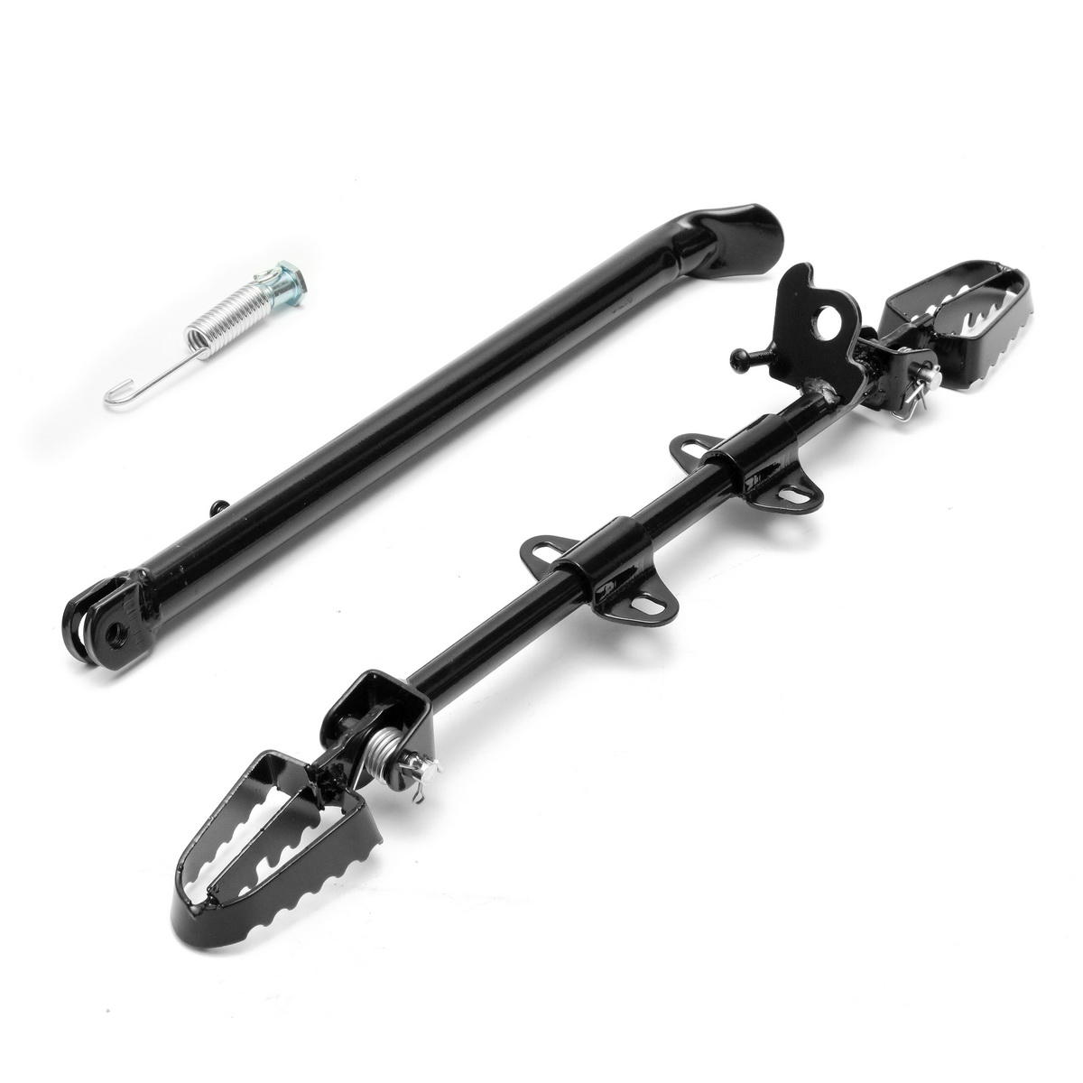 Motorcycle Side Foot Peg Mount Rest Kickstand for Pit Dirt Bike 110cc 125cc 140cc