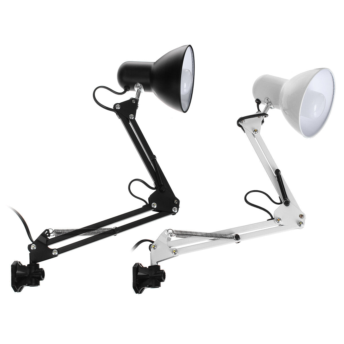 5W Super Bright LED Swing Arm Desk Lamp with Metal Clamp, 220V