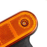 12V/24V Amber 20 LED Side Marker Lights with Reflector & Bracket for Truck Trailer