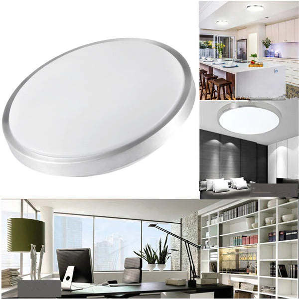 Modern Acrylic LED Ceiling Light, 12W/24W Round Flush Mount Panel for Kitchen, AC110-220V