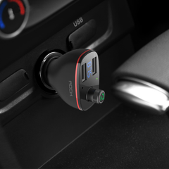 FM Bluetooth Car Charger 4.2 - Dual USB Digital Car Player and Charger