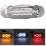 16 LED Side Marker Indicator Light for Bus, Truck, Lorry, Trailer - Red, White, Yellow, DC 12V