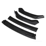 4Pcs Double Layer Carbon Fiber Front Bumper Lip Spoiler Cover Trim