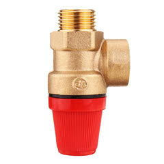 1/2" Brass Pressure Relief Valve, 3Bar/6Bar, Female/Male, Safety Switch for Wall-Hanging Water Heater