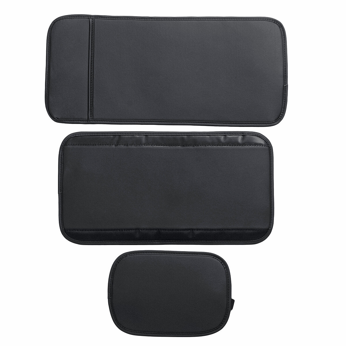 2X Front Seat Covers with Pillow and Armrest Pad for 5-Seat Cars