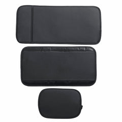 2X Front Seat Covers with Pillow and Armrest Pad for 5-Seat Cars