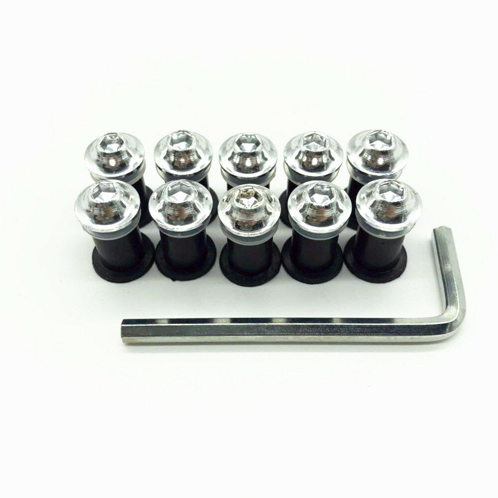 10PCS Motorcycle Fairing Windshield Body Modification Screws Bolt Set