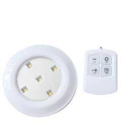 Wireless Remote Control LED Night Light - Battery Powered Ceiling Lamp for Kitchen Cabinets