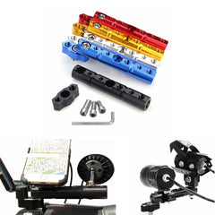 Motorcycle Phone GPS Holder & Headlight Bracket Bar 8/10mm - Rearview Mirror Extender DIY Kit