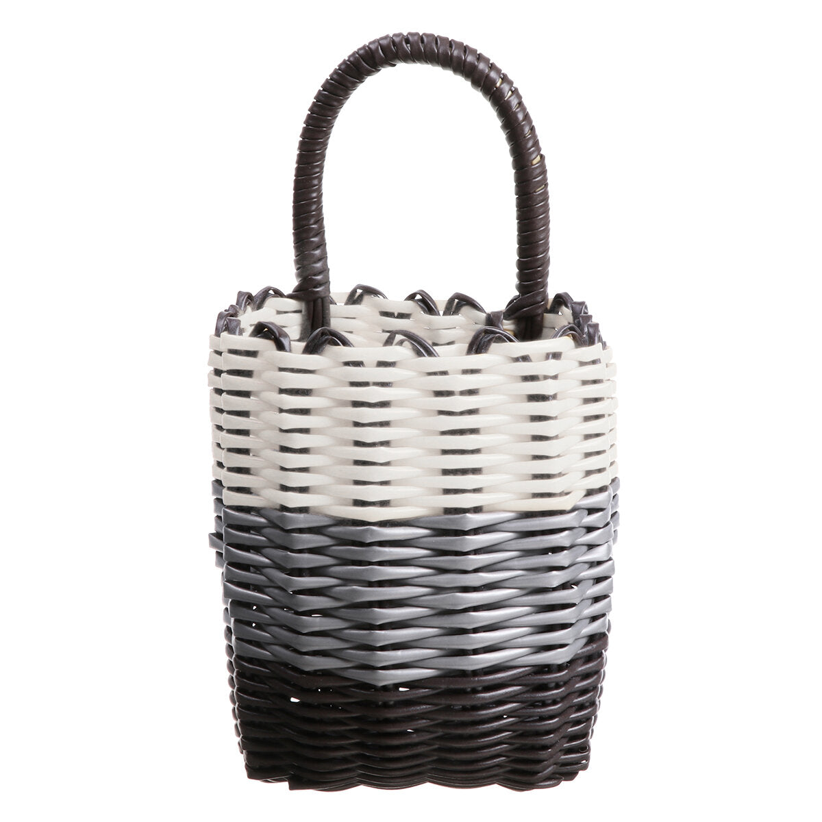 Rattan Bicycle Front Basket for Shopping, Pets, and Storage - Ideal for Cycling