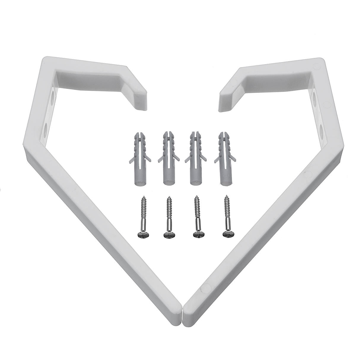 2pcs Helmet Holder Hook & Jacket Bag Wall Mount Display Rack Hanger