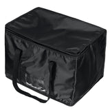 Black Oxford Cloth Insulation Bag with Pearl Cotton, Hand Strap, and PE Film for Takeaway Storage