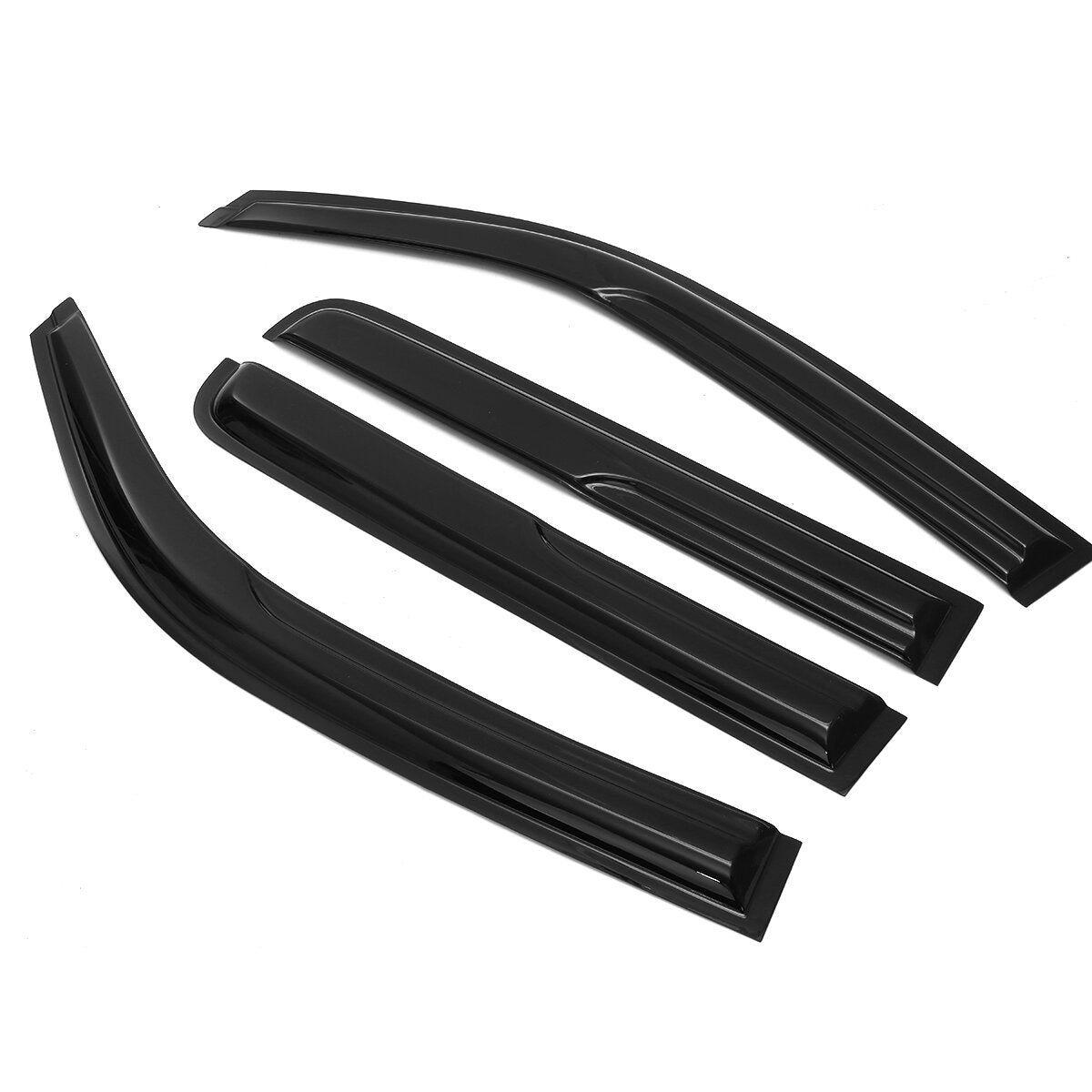 4PCS Tinted Car Window Deflectors Visor for Toyota Hilux Dual Cab