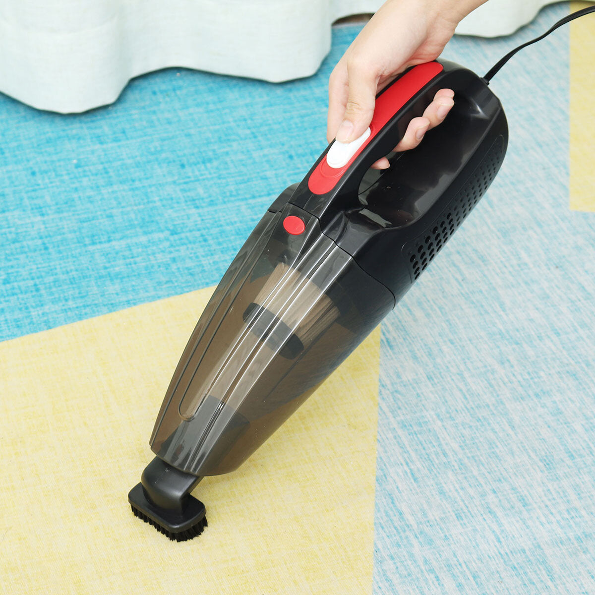 120W Handheld Car Vacuum Cleaner, 12V/5V, 4000Pa Suction, Portable Wet/Dry for Home and Auto