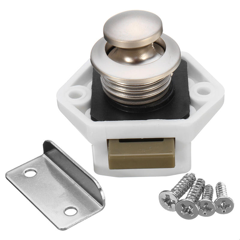 20mm Camper Car Push Lock for RV, Caravan, Boat, Motor Home Cabinet & Drawer Latch Button Locks