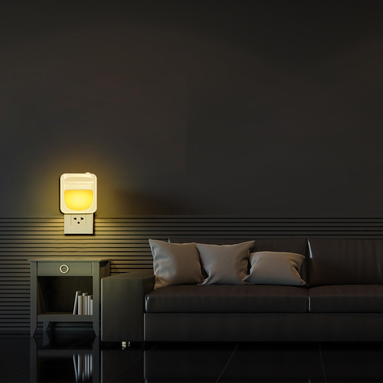 LED Night Light 1636 - Intelligent Control Plug-In Home Decor Lamp