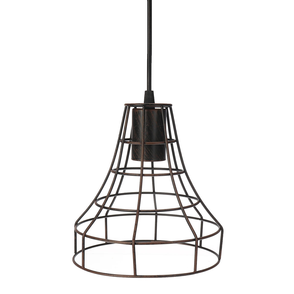 Bronze Black Rust Chandelier Pendant Light - Wire Cage Hanging Light Fixture